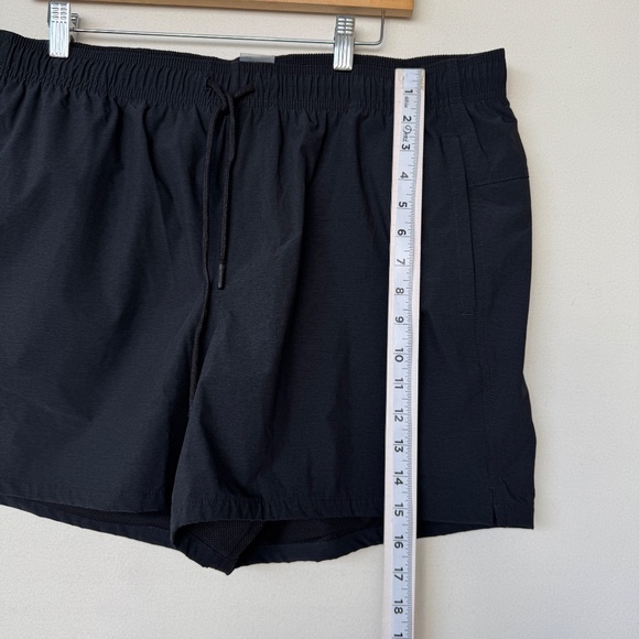 VRST Mens Athletic 5" Shorts Black XL Performance Flat Front Pull On Active Gym - Picture 4 of 11